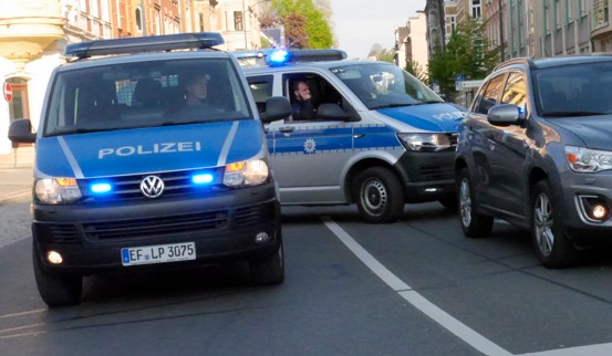 Symbolfoto: Polizei im Einsatz